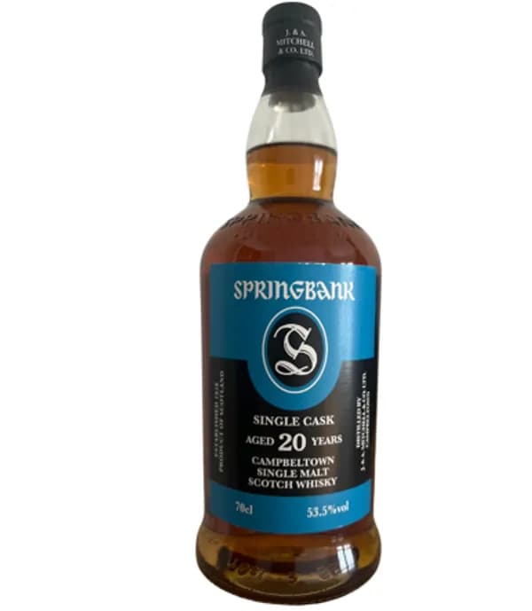 Springbank Single Cask Aged 20 Years Campbeltown Single Malt Scotch Whisky SG 60 