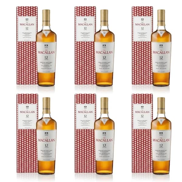 Macallan 12 Years Old Double Cask 2025 Single Malt Scotch Whisky (6 bottles)
