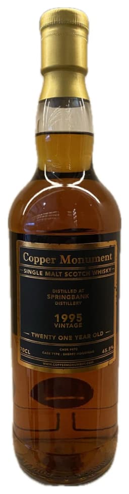 Copper Monument Springbank 1995 21 Year Old Single Malt Scotch Whisky thumbnail 2