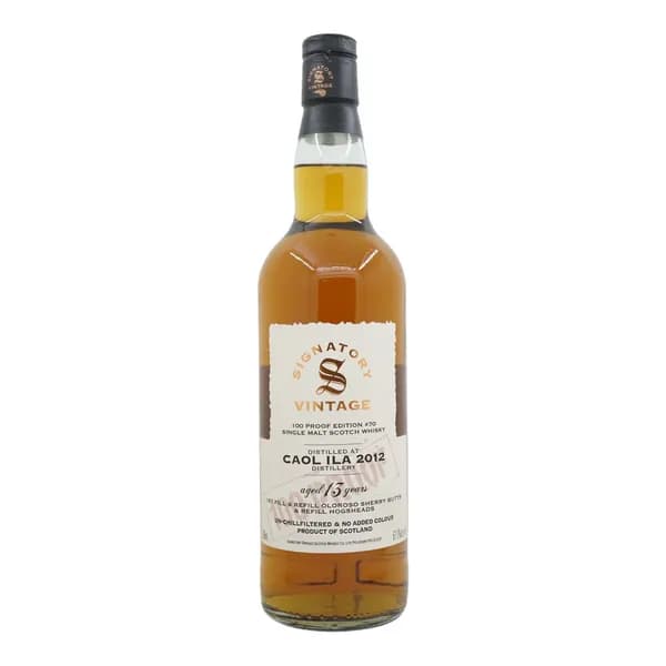 Caol Ila 2012 13 Year Old 100 Proof Edition #10, Signatory Vintage 