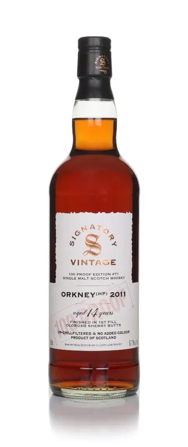 Orkney (HP) 2011 14 Year Old 100 Proof Edition #71, Signatory Vintage 
