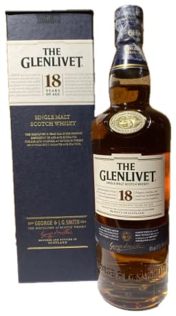 The Glenlivet 18 Year Old Single Malt Scotch Whisky thumbnail 1