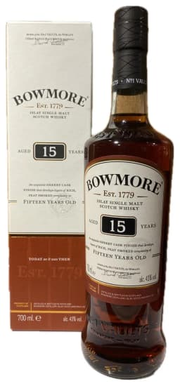 Bowmore 15 Years Old Islay Single Malt Whisky thumbnail 1