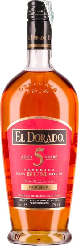 El Dorado 5 Year Old Demerara Rum thumbnail 1