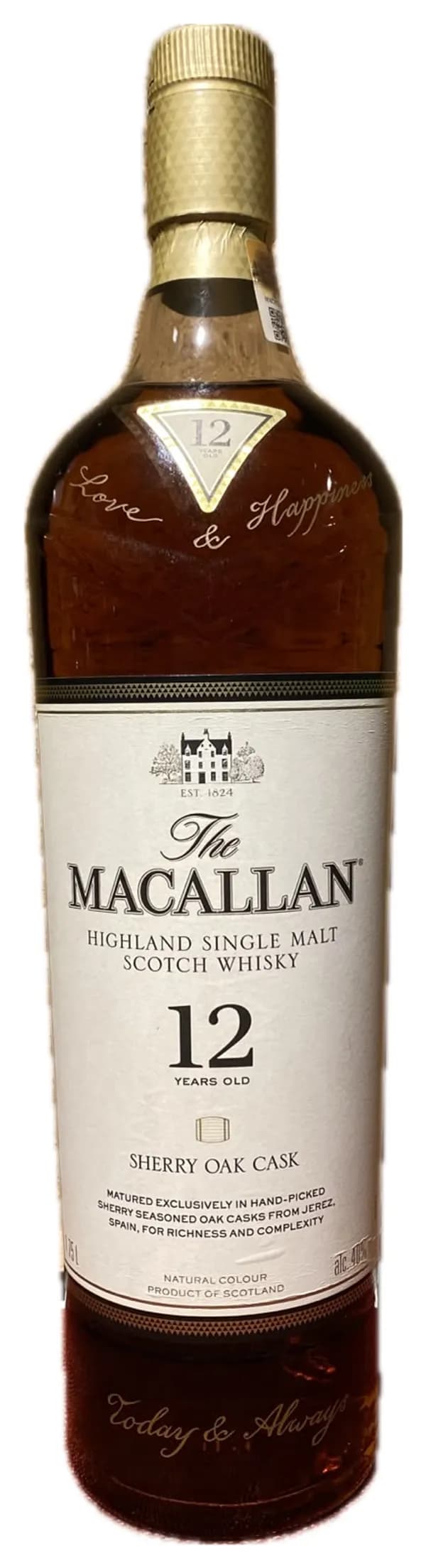 Macallan 12 Years Old Sherry Oak Single Malt Scotch Whisky (1.75L)