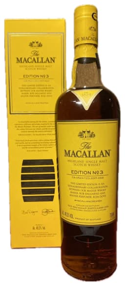 Macallan Highland Single Malt Scotch Whisky Edition No. 3 thumbnail 1