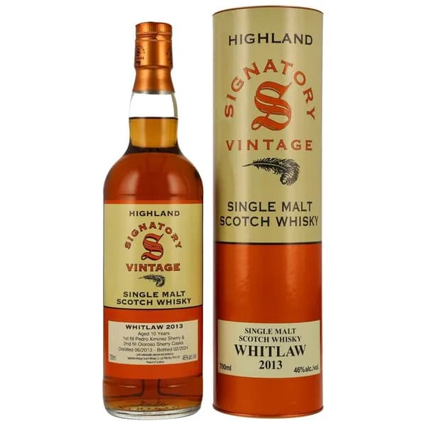 Whitlaw 2013 10 Year Old, Signatory Vintage 