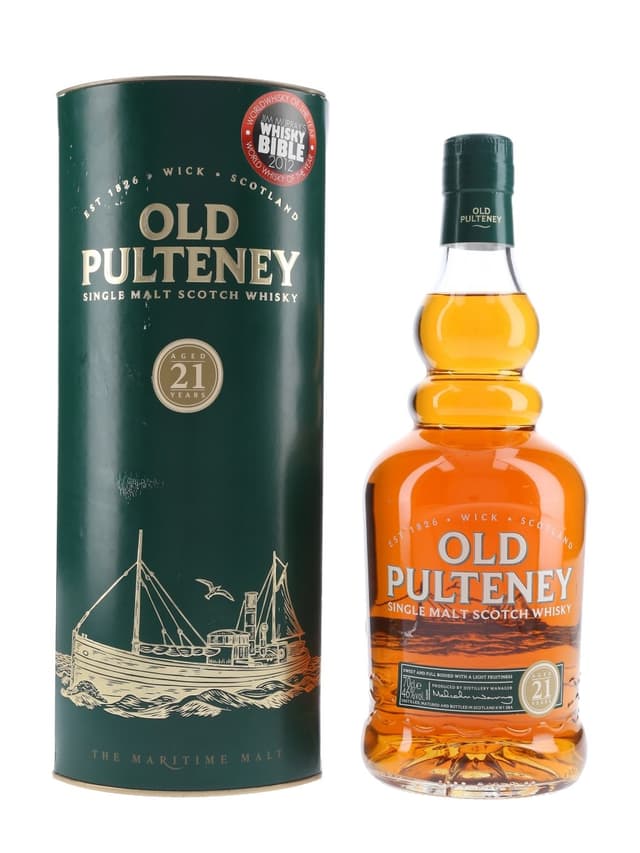 Old Pulteney 21 Year Old, old bottling    