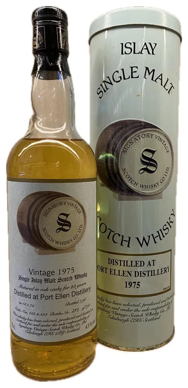 Port Ellen 1975 23 Year Old Signatory Vintage Single Islay Malt Scotch Whisky